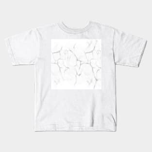 Grey marble Kids T-Shirt